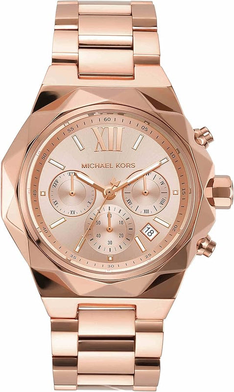  Shop Authentic Michael Kors Raquel Analog Rose Gold Dial Rose Gold Steel Strap Watch For Women - MK4688 - Luxxuri