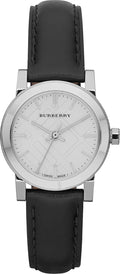  Shop Authentic Burberry The City White Dial Black Leather Strap Watch for Women - BU9206 - Luxxuri
