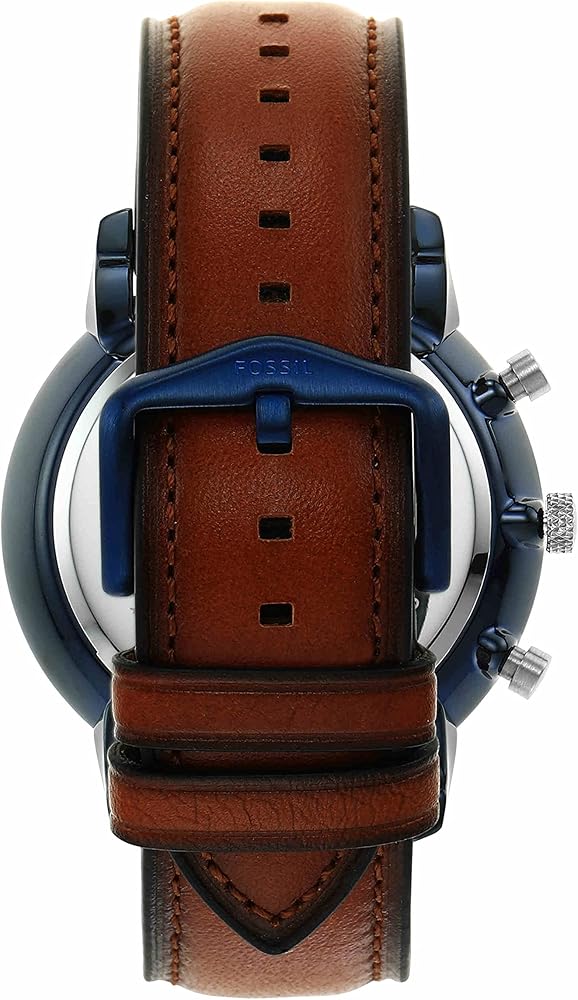  Shop Authentic Fossil Neutra Chronograph Blue Dial Brown Leather Strap Watch for Men - FS5791 - Luxxuri