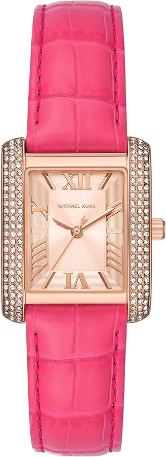  Shop Authentic Michael Kors Emery Quartz Diamonds Rose Gold Dial Pink Leather Strap Watch For Women - MK2984 - Luxxuri
