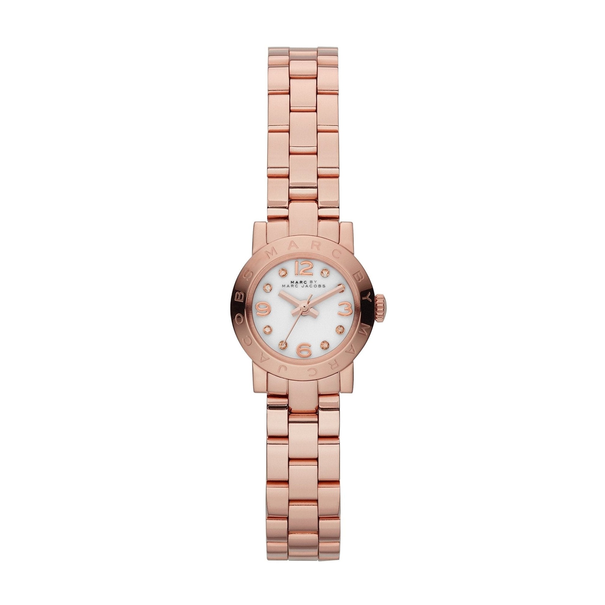 Shop Authentic Marc Jacobs Amy White Dial Rose Gold Steel Strap Watch for Women - MBM3227 - Luxxuri