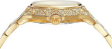  Shop Authentic Michael Kors Raquel Three Hand Crystals Gold Dial Gold Steel Strap Watch For Women - MK7398 - Luxxuri