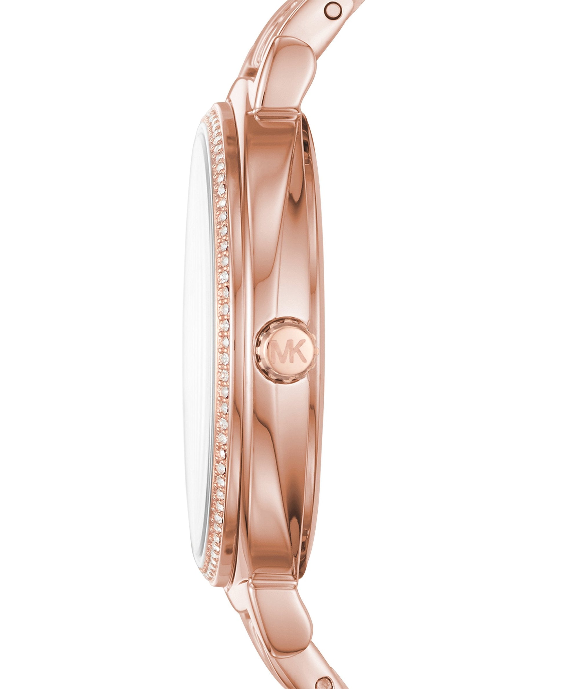  Shop Authentic Michael Kors Cinthia Mother of Pearl Rose Gold Dial Rose Gold Steel Strap Watch for Women - MK3643 - Luxxuri