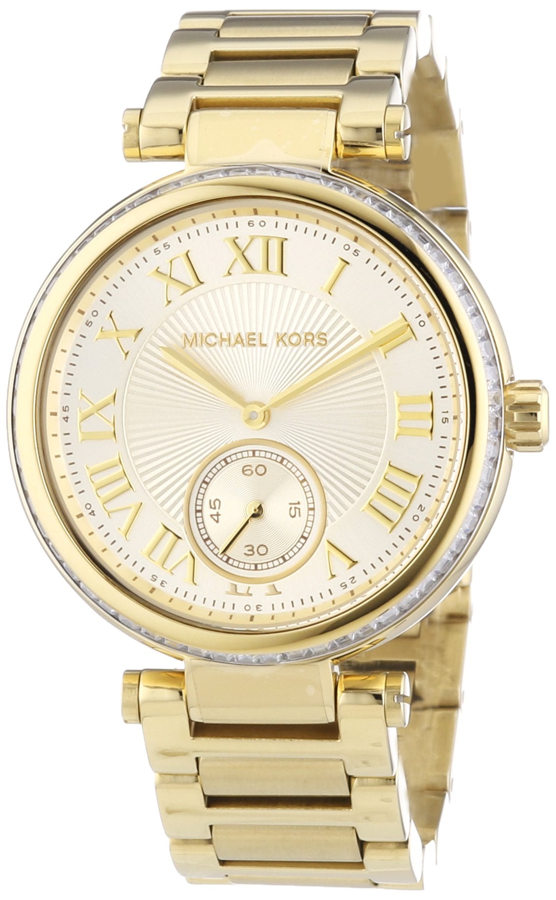  Shop Authentic Michael Kors Skylar Gold Dial Gold Steel Strap Watch for Women - MK5867 - Luxxuri