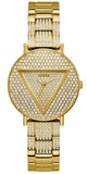  Shop Authentic Guess Trend Diamonds Gold Dial Gold Steel Strap Watch for Women - GW0512L2 - Luxxuri