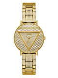  Shop Authentic Guess Trend Diamonds Gold Dial Gold Steel Strap Watch for Women - GW0512L2 - Luxxuri