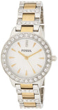  Shop Authentic Fossil Jesse Crystals White Dial Two Tone Steel Strap Watch for Women - ES2409 - Luxxuri