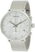  Shop Authentic Calvin Klein High Noon Silver Dial Silver Mesh Bracelet Watch for Men - K8M27126 - Luxxuri