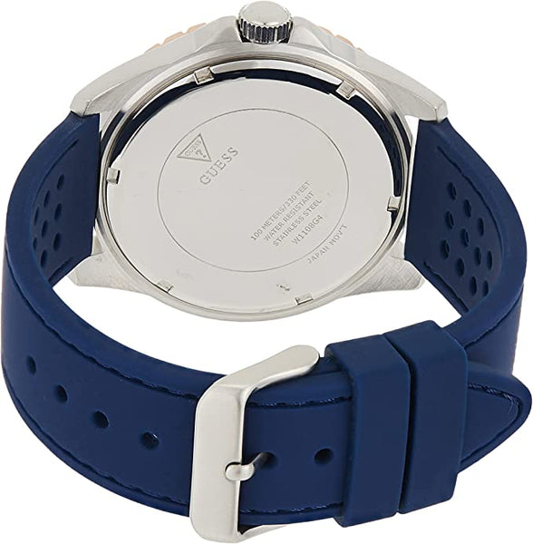  Shop Authentic Guess Odyssey Multifunction Blue Dial Blue Rubber Strap Watch For Men - W1108G4 - Luxxuri
