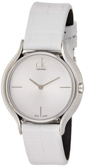  Shop Authentic Calvin Klein Skirt White Dial White Leather Strap Watch for Women - K2U231K6 - Luxxuri