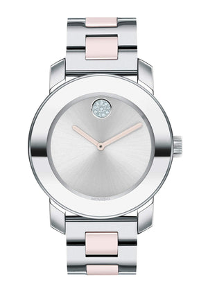  Shop Authentic Movado Bold Silver Dial Two Tone Steel Strap Watch for Women - 3600702 - Luxxuri