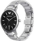  Shop Authentic Emporio Armani Renato Quartz Black Dial Silver Steel Strap Watch For Men - AR11181 - Luxxuri