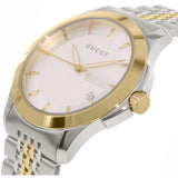  Shop Authentic Gucci G Timeless Silver Dial Two Tone Steel Strap Watch For Men - YA126409 - Luxxuri