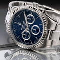  Shop Authentic Maserati Competizione Chronograph Quartz Blue Dial Watch For Men - R8853100022 - Luxxuri