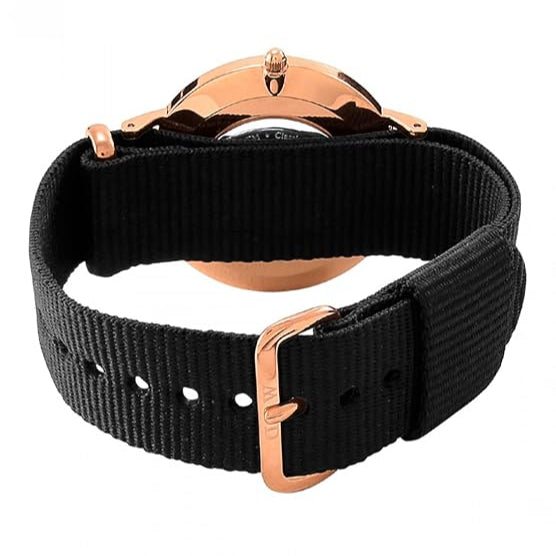  Shop Authentic Daniel Wellington Dapper Cornwall White Dial Black Nylon Strap Watch For Men - DW00100261 - Luxxuri