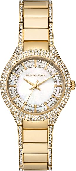  Shop Authentic Michael Kors Sylvia Mother Of Pearl Dial Gold Steel Strap Watch For Women - MK4655 - Luxxuri