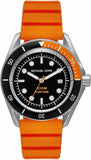  Shop Authentic Michael Kors Maritime Three-Hand Analog Black Dial Orange Silicone Strap Watch for Men - MK9157 - Luxxuri