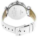  Shop Authentic Swarovski Era Journey Silver Dial White Leather Strap Watch for Women - 5295346 - Luxxuri