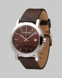  Shop Authentic Burberry Smoked Brown Dial Brown Leather Strap Watch for Women - BU1775 - Luxxuri