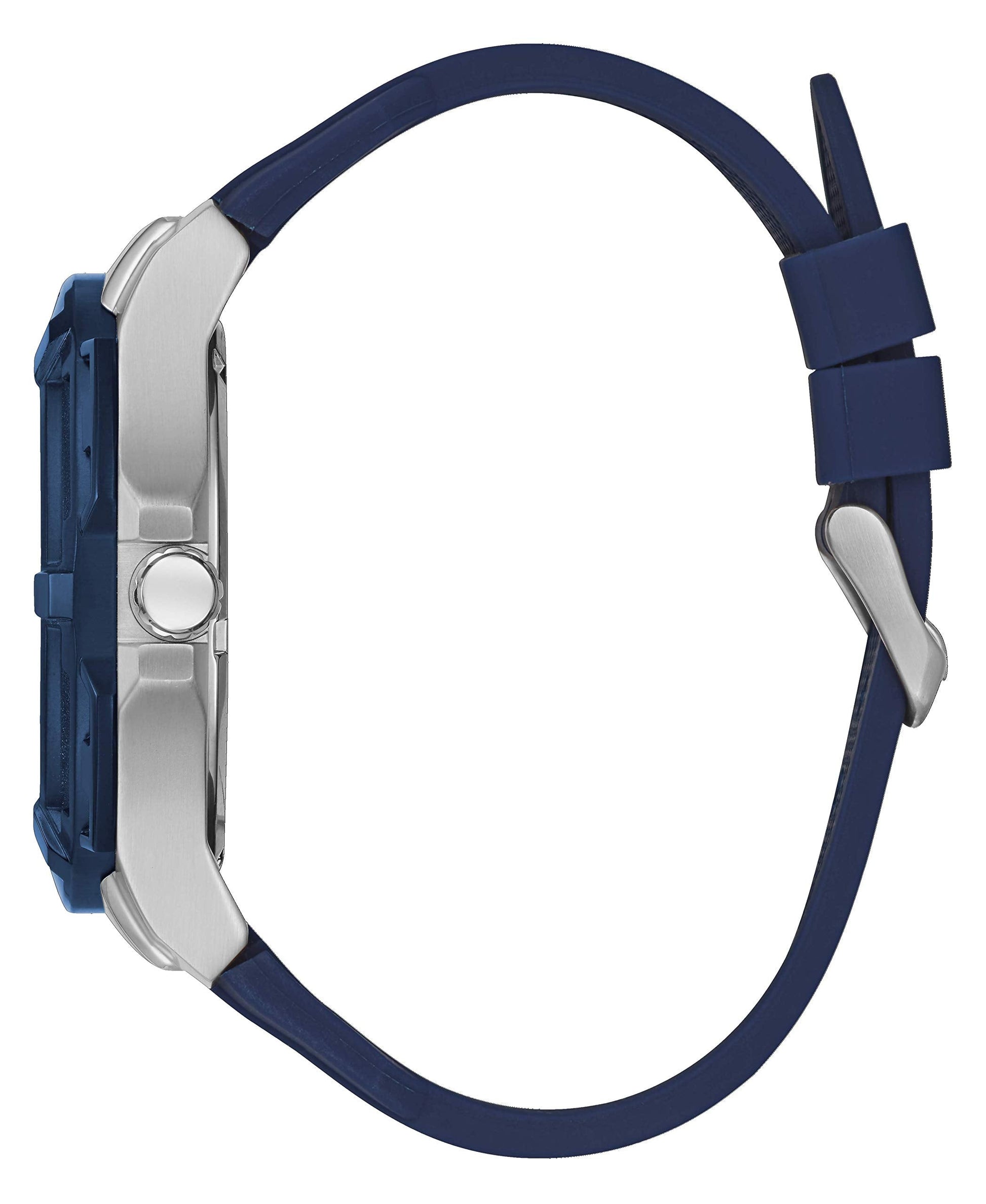  Shop Authentic Guess Genesis Multi Function Analog Blue Dial Blue Rubber Strap Watch For Men - W1254G1 - Luxxuri