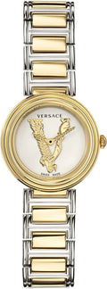  Shop Authentic Versace Virtus Quartz White Dial Two Tone Steel Strap Watch For Women - VET300721 - Luxxuri