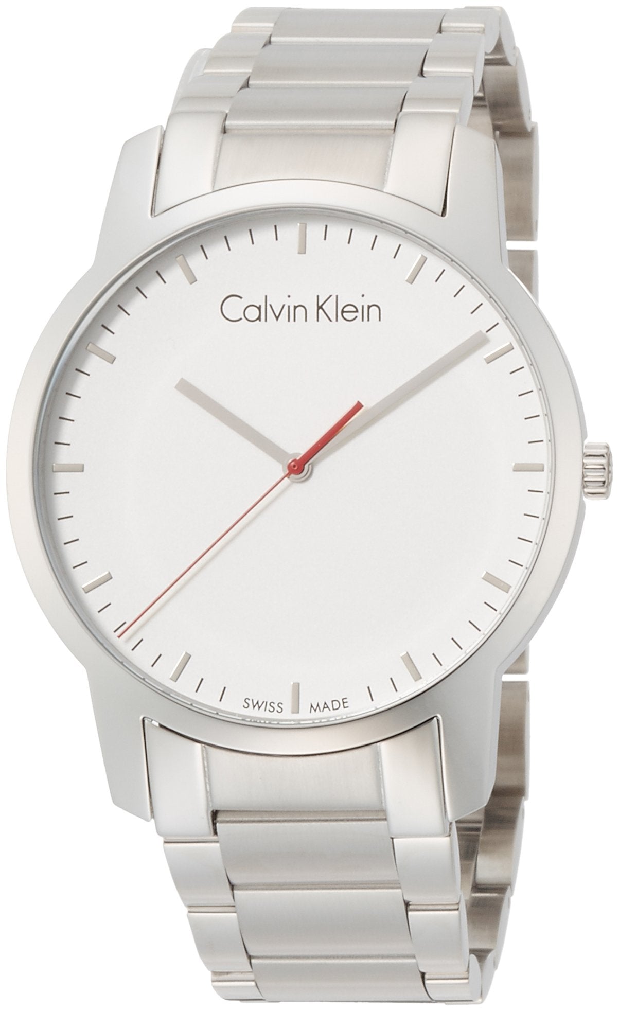  Shop Authentic Calvin Klein City Quartz White Dial Silver Steel Strap Watch for Men - K2G2G1Z6 - Luxxuri