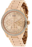  Shop Authentic Michael Kors Brinkley Rose Gold Dial Rose Gold Steel Strap Watch for Women - MK6204 - Luxxuri