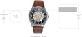  Shop Authentic Fossil Forrester Luggage Automatic Skeleton Blue Dial Brown Leather Strap Watch for Men - ME3179 - Luxxuri