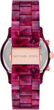  Shop Authentic Michael Kors Runway Chronograph Red Dial Red Steel Strap Watch for Women - MK7425 - Luxxuri