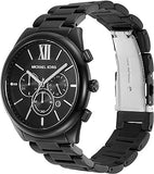  Shop Authentic Michael Kors Langford Chronograph Black Dial Black Steel Strap Watch For Men - MK8993 - Luxxuri