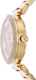  Shop Authentic Michael Kors Parker Analog Crystals Gold Dial Gold Steel Strap Watch For Women - MK7283 - Luxxuri