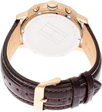  Shop Authentic Tommy Hilfiger Aiden Quartz Blue Dial Brown Leather Strap Watch for Men - 1791308 - Luxxuri