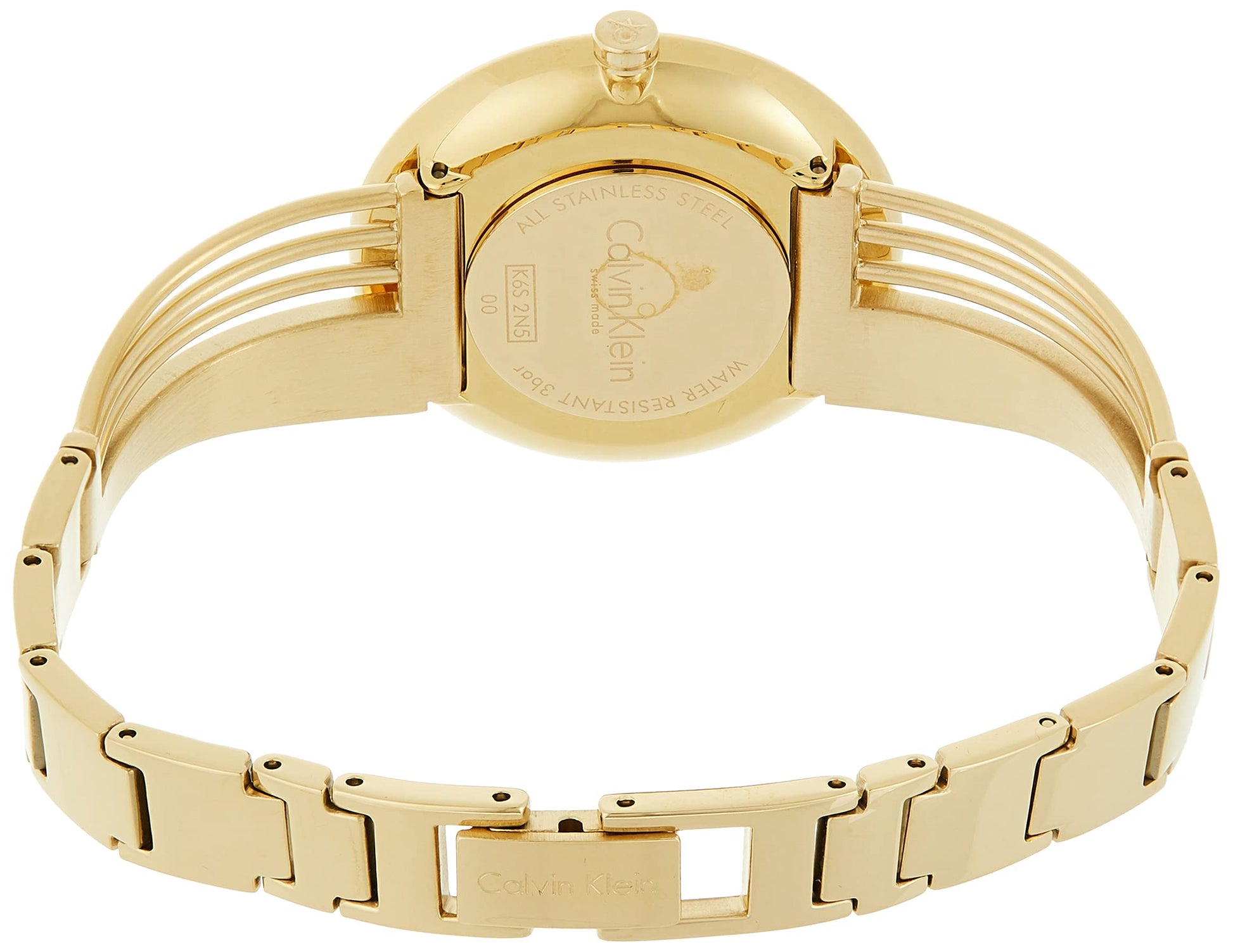  Shop Authentic Calvin Klein Drift Silver Dial Gold Steel Strap Watch for Women - K6S2N516 - Luxxuri