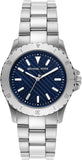 Shop Authentic Michael Kors Everest Three-Hand Blue Dial Silver Steel Strap Watch For Men - MK9079 - Luxxuri