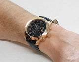  Shop Authentic Maserati Traguardo Chronograph Black Dial Black Leather Strap Watch For Men - R8871612002 - Luxxuri