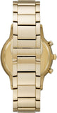  Shop Authentic Emporio Armani Renato Chronograph White Dial Gold Steel Strap Watch For Men - AR11332 - Luxxuri