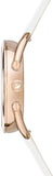  Shop Authentic Swarovski Crystalline Glam Silver Dial White Leather Strap Watch for Women - 5452459 - Luxxuri