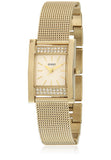  Shop Authentic Guess Nouveau Diamonds Gold Dial Gold Mesh Bracelet Watch for Women - W0127L2 - Luxxuri