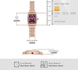  Shop Authentic Emporio Armani Two Hand Diamonds Burgundy Dial Rose Gold Steel Strap Watch For Women - AR11488 - Luxxuri
