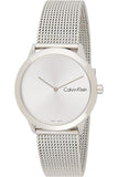  Shop Authentic Calvin Klein Minimal Silver Dial Silver Mesh Bracelet Watch for Men - K3M211Y6 - Luxxuri