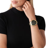  Shop Authentic Michael Kors Bradshaw Black Dial Gold Steel Strap Watch for Women - MK5739 - Luxxuri