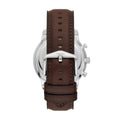 Fossil Neutra Chronograph Black Dial Brown Leather Strap Watch for Men - FS6024