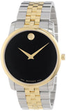  Shop Authentic Movado Museum Classic Black Dial Two Tone Steel Strap Watch For Women - 0606605 - Luxxuri