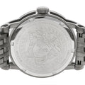  Shop Authentic Versace Viamond Quartz Black Dial Grey Steel Strap Watch For Men - VEPO00520 - Luxxuri