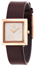  Shop Authentic Calvin Klein Mark White Dial Brown Leather Strap Watch for Women - K3R236G6 - Luxxuri