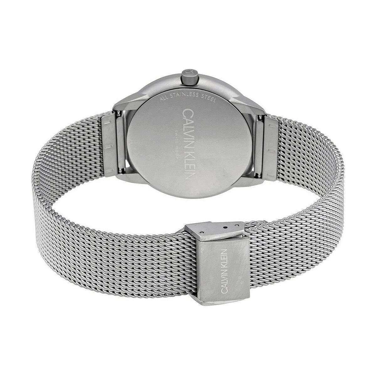  Shop Authentic Calvin Klein Minimal White Dial Silver Mesh Bracelet Watch for Women - K3M5215X - Luxxuri
