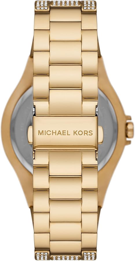  Shop Authentic Michael Kors Lennox Three Hand Crystals White Dial Gold Steel Strap Watch For Women - MK6991 - Luxxuri
