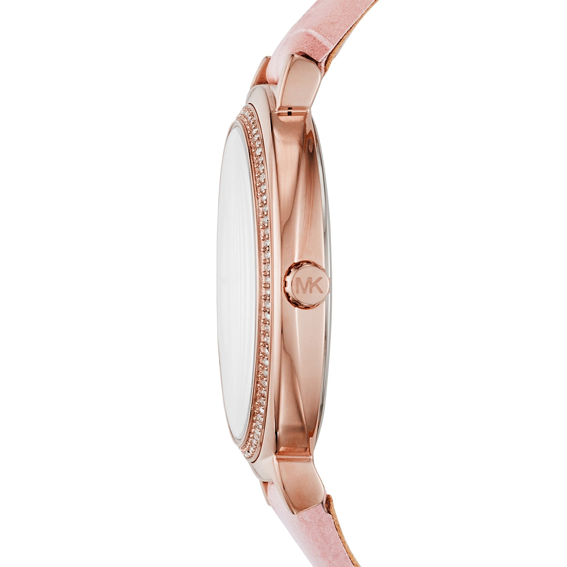  Shop Authentic Michael Kors Cinthia Mother of Pearl Dial Pink Leather Strap Watch for Women - MK2663 - Luxxuri