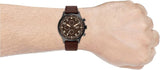  Shop Authentic Fossil Retro Pilot Chronograph Brown Dial Brown Leather Strap Watch for Men - FS5833 - Luxxuri