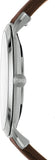  Shop Authentic Fossil Minimalist Off White Dial Brown Leather Strap Watch for Men - FS5306 - Luxxuri
